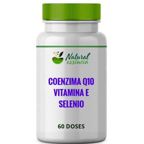 Coenzima Q10 55Mg + Vitamina E 100Mg + Selênio Quelado 100Mcg 60 Doses