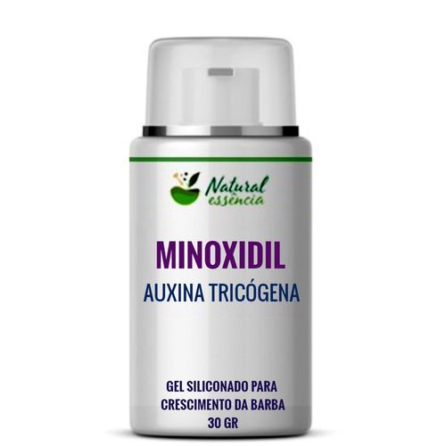 Minoxidil 5% + Auxina Tricogena 3%  Gel Siliconado Para Crescimento Da Barba 30G