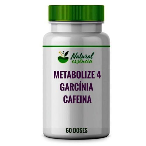 Metabolize 4 300Mg + Garcínia Cambogia 500Mg + Cafeína 100Mg