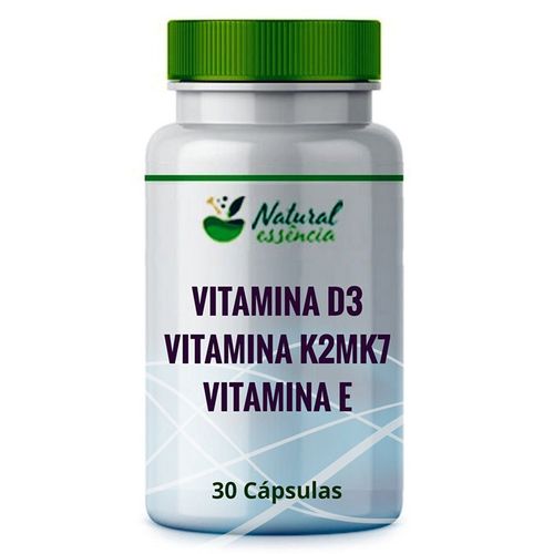 Vitamina D3 5.000UI + K2MK7 120MCG  + E 700UI 30 Cápsulas