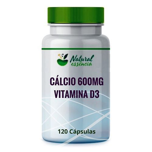 Cálcio 600mg com Vitamina D3 600 UI - 120 cápsulas