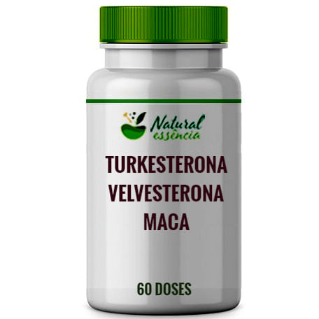 Velvesterona 250mg + Maca Peruana 500mg + Turkesterona 500mg 60 doses