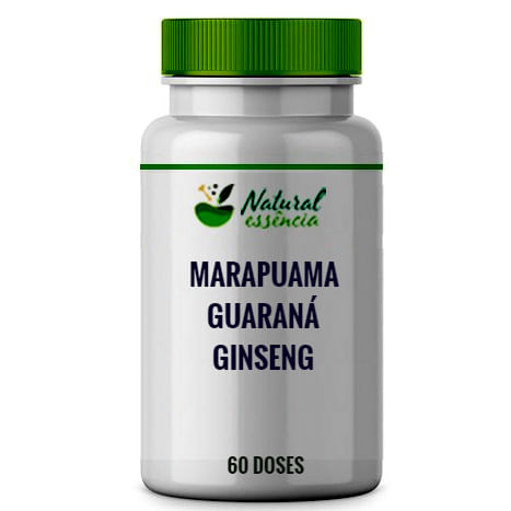 Ginseng Coreano + Marapuama + Guaraná 60 doses